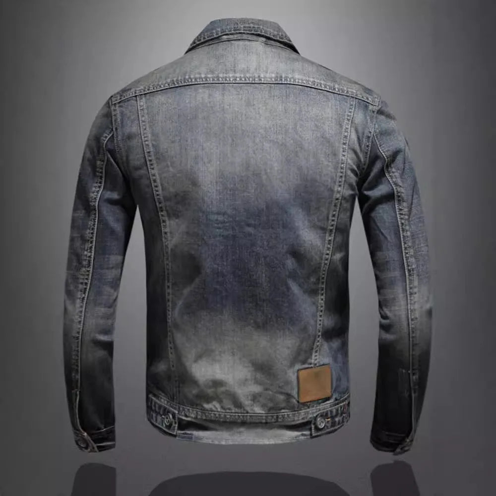 Radeko - Men's Slim Fit Denim Jacket