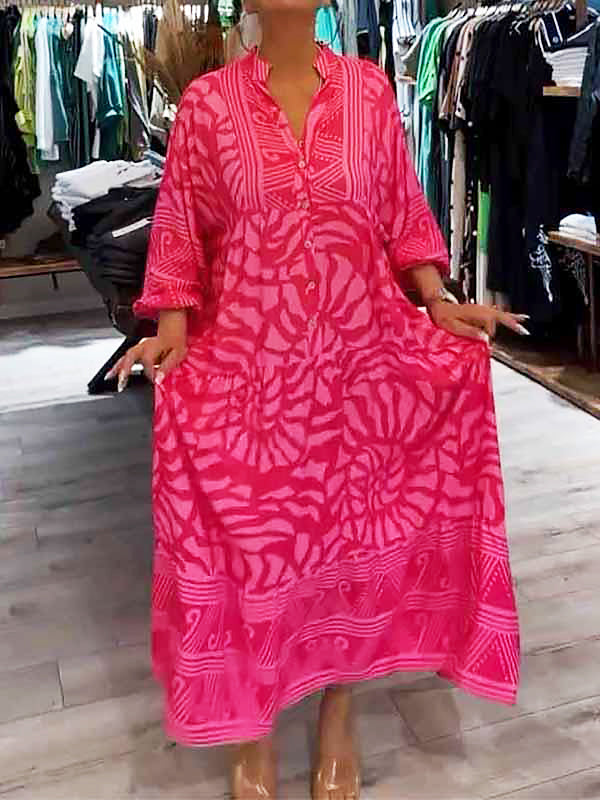 Mira | Printed Dress with V-Neck (Almost Sold Out)