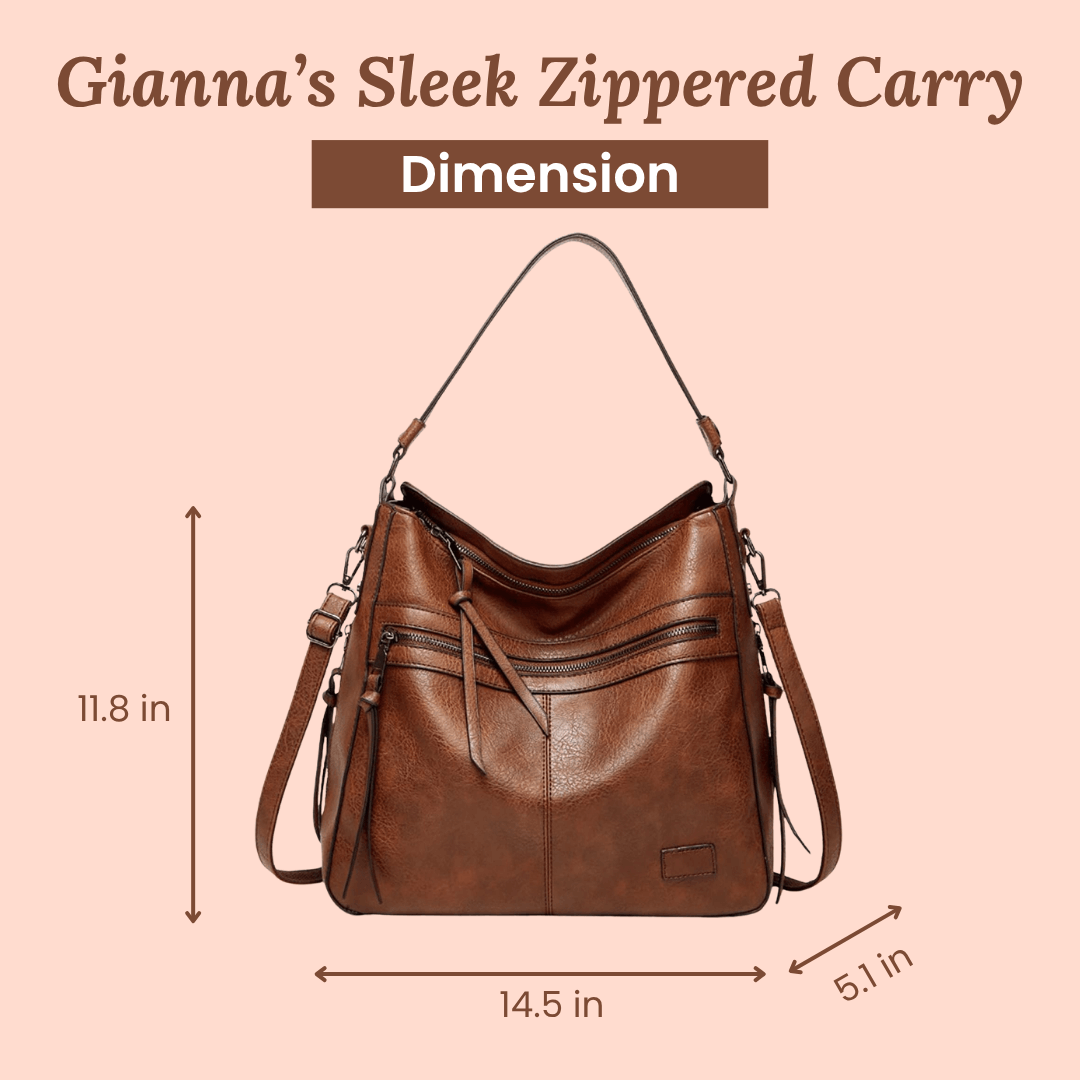 Gianna’s Sleek Zippered Carry | Shoulder Bag