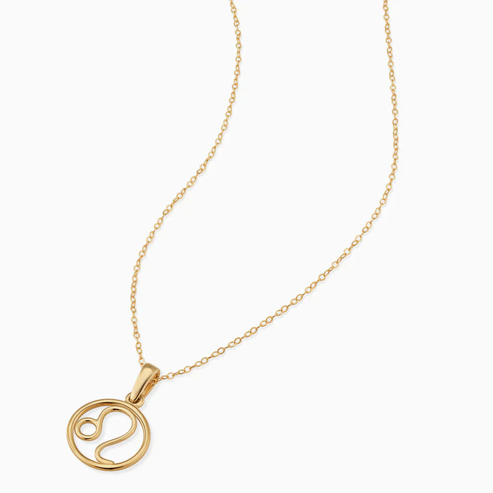 Zodiac sign necklace | Gold