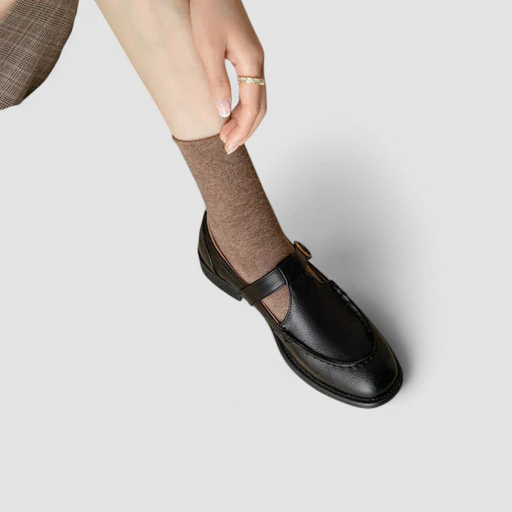 Avery - Square Toe Orthopedic Mary Jane Shoes