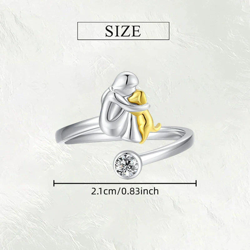 Ring with dog icon