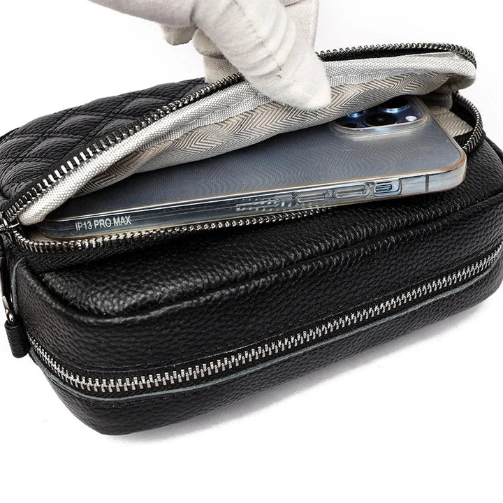 Josie | Refined Leather Shoulder Bag