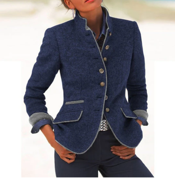Valeria | Elegant cardigan with a high collar