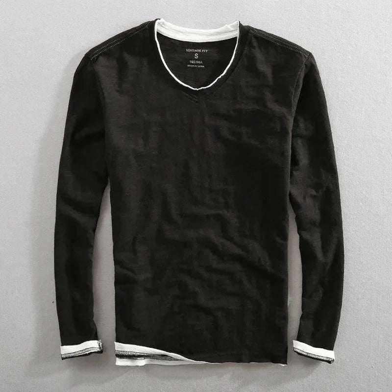 Erolle | Long-sleeved cotton shirt