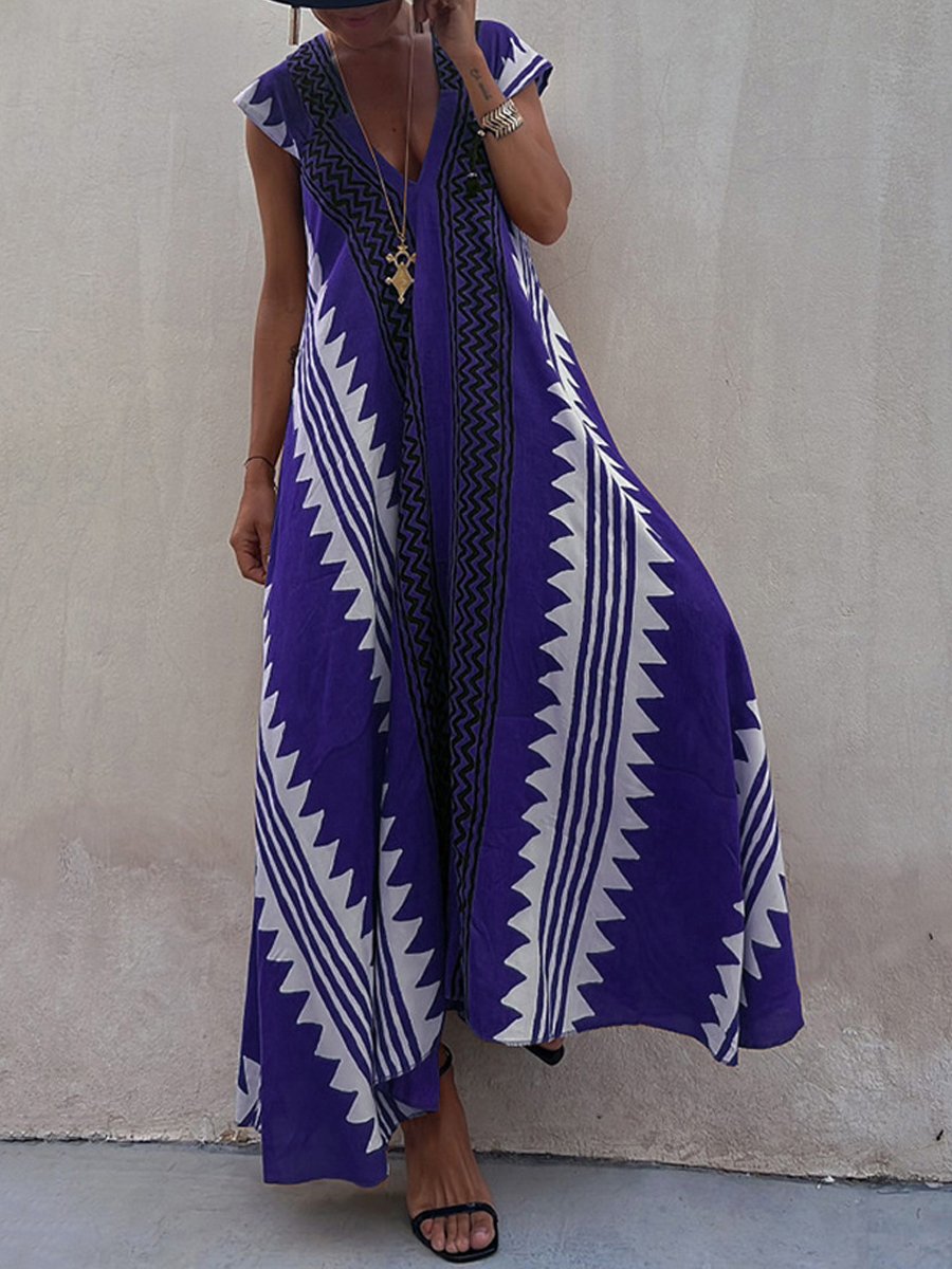 Boho | Sleeveless V-Neck Dress