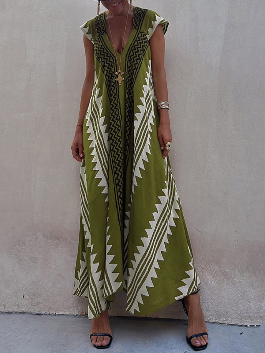 Boho | Sleeveless V-Neck Dress