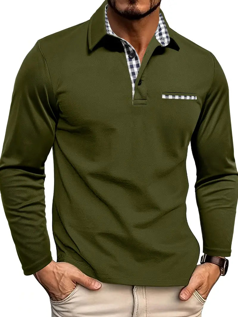 Long-sleeved polo shirt