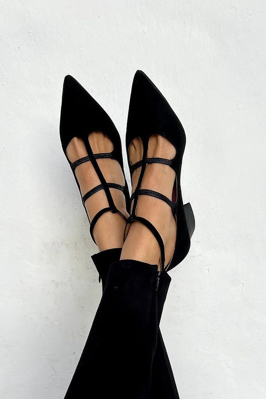 Giada | Pointed-toe pumps with cross straps