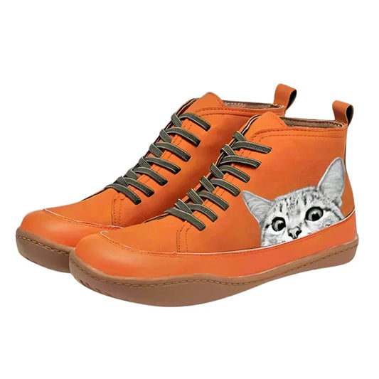 Remi | Leather Ankle Boots for Cat Lovers