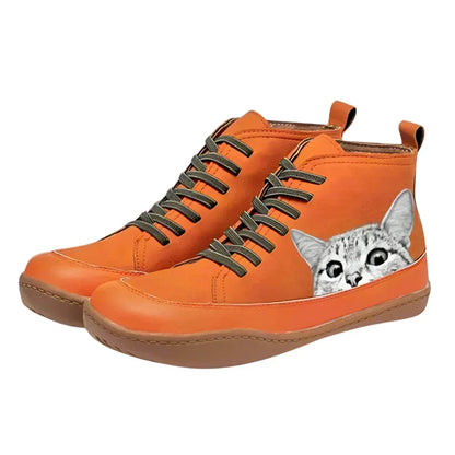Remi | Leather Ankle Boots for Cat Lovers
