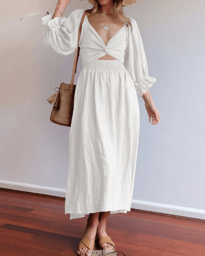 Tana | French Dress with Ruffle Sleeves