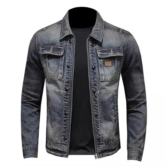Radeko - Men's Slim Fit Denim Jacket