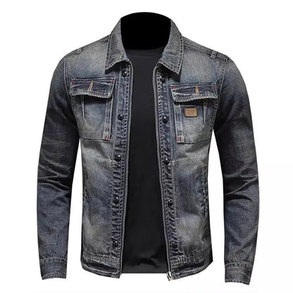 Radeko - Men's Slim Fit Denim Jacket