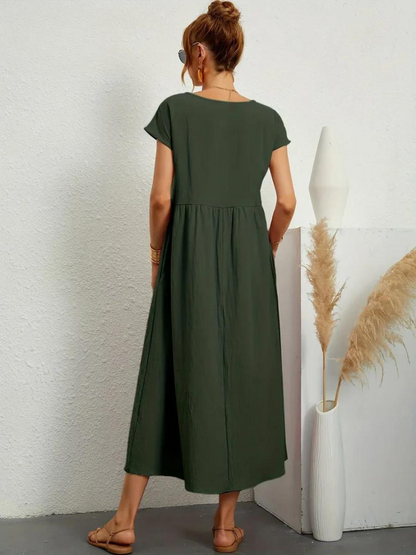 Ruby | Elegant Essential Dress Made of Cotton and Linen