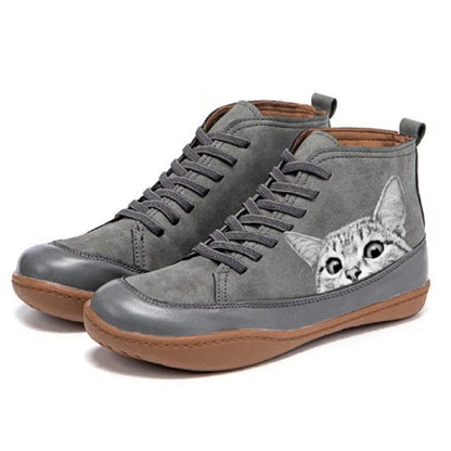 Remi | Leather Ankle Boots for Cat Lovers