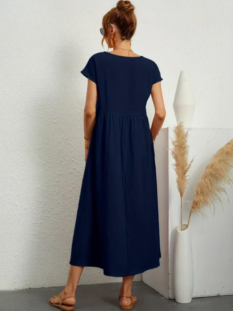 Ruby | Elegant Essential Dress Made of Cotton and Linen