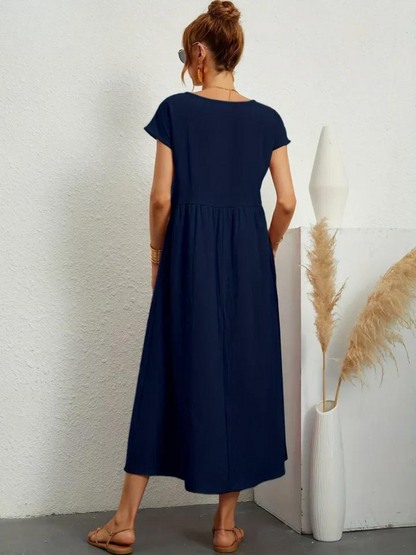 Ruby | Elegant Essential Dress Made of Cotton and Linen