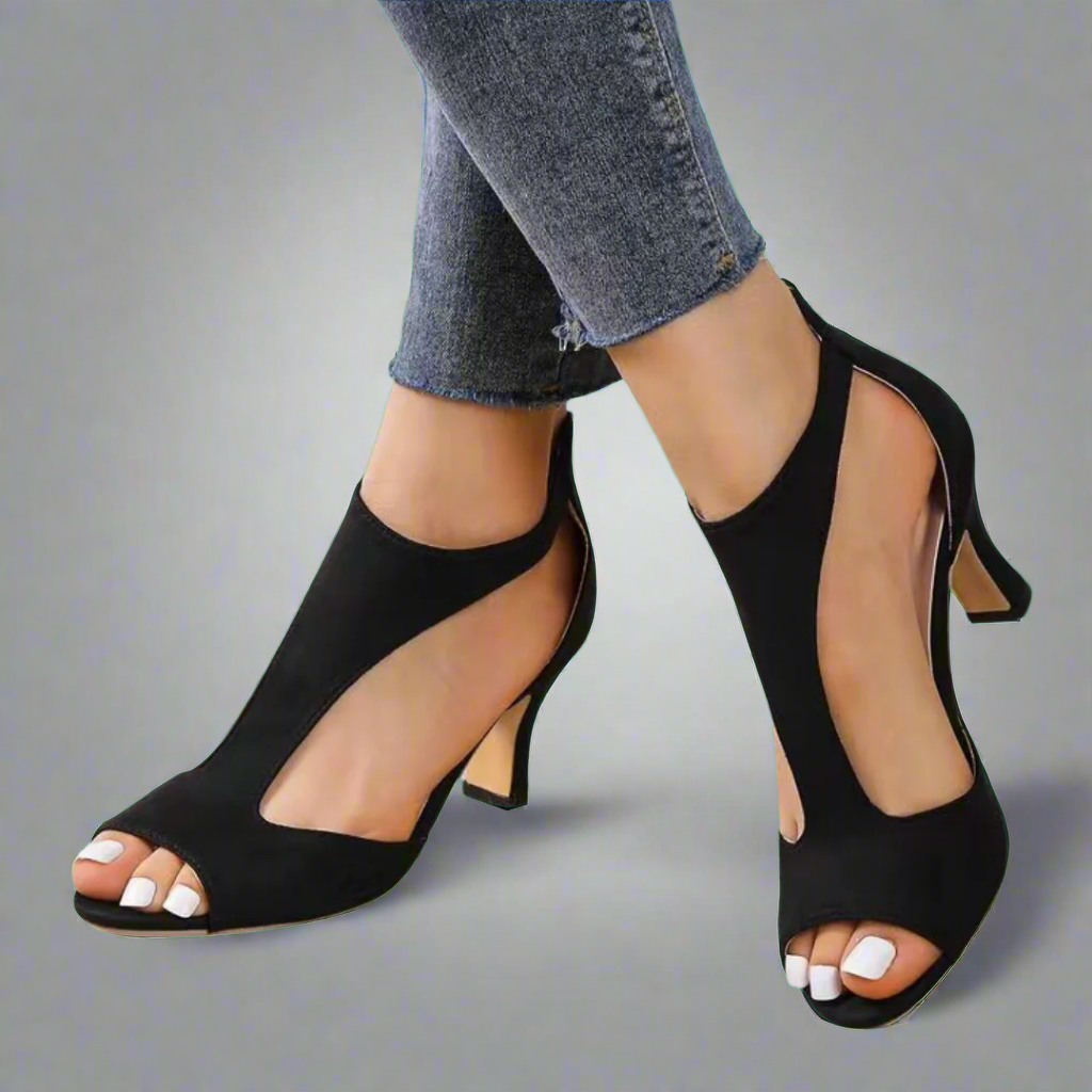 Heidrun | Elegant and comfortable heeled sandals