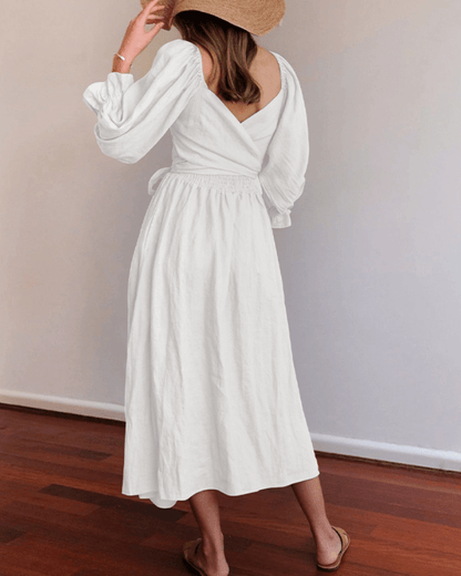 Tana | French Dress with Ruffle Sleeves
