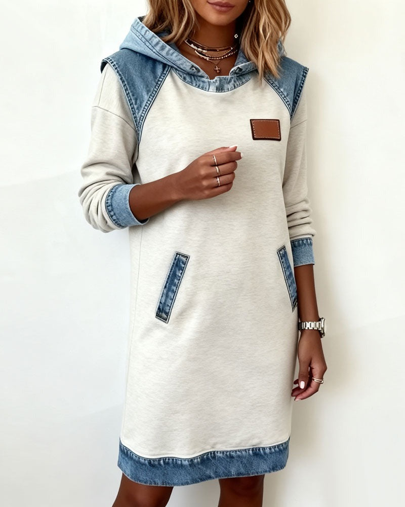 Emily - Denim dress with hood