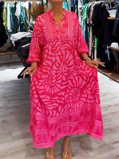 Mira | Printed Dress with V-Neck (Almost Sold Out)