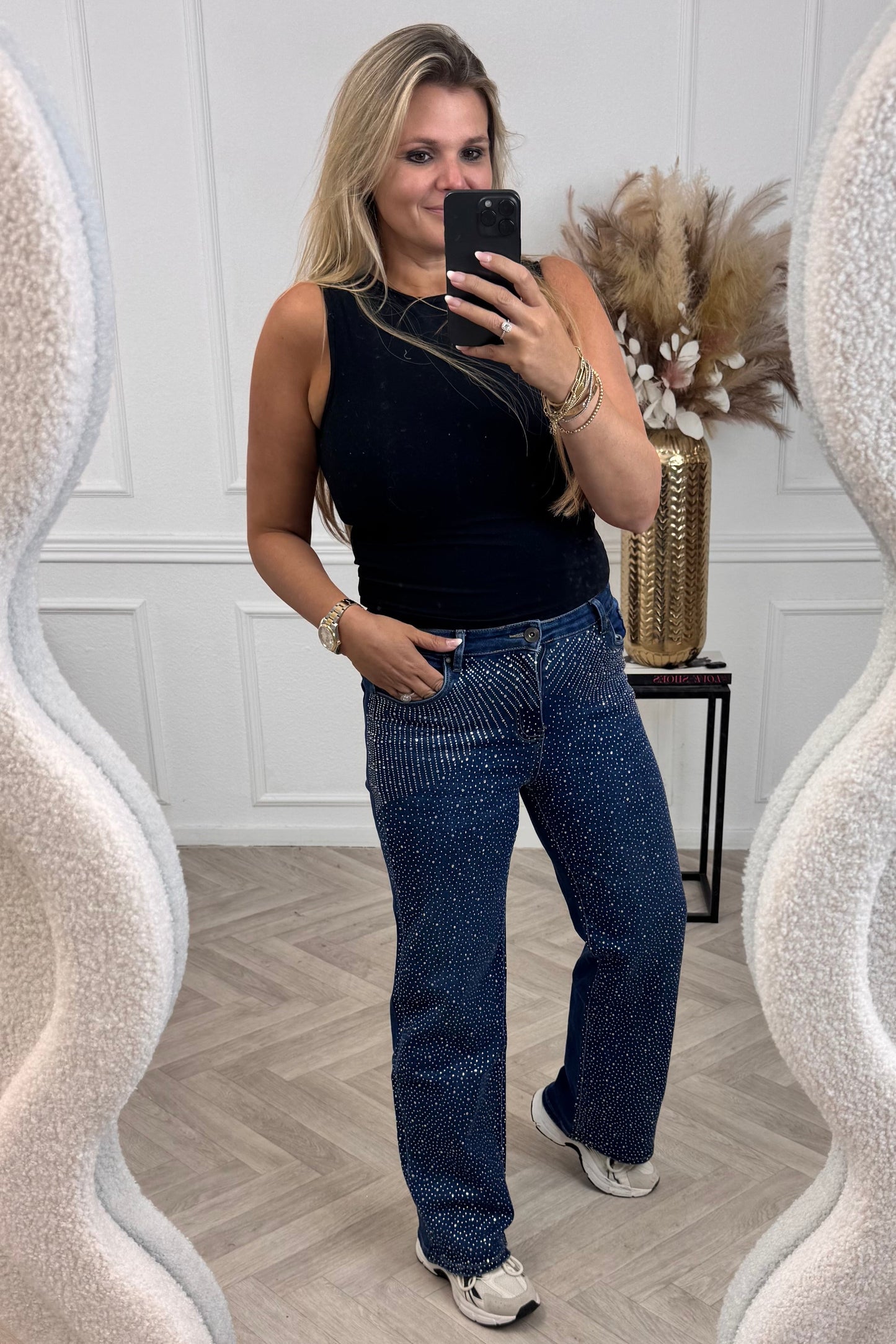 Super Stretch Goodies Glitter Jeans - Blue
