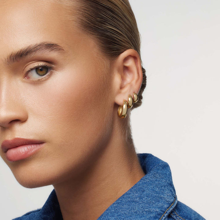 Rue Statement Hoops | Gold