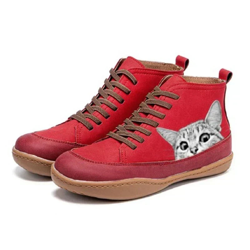 Remi | Leather Ankle Boots for Cat Lovers