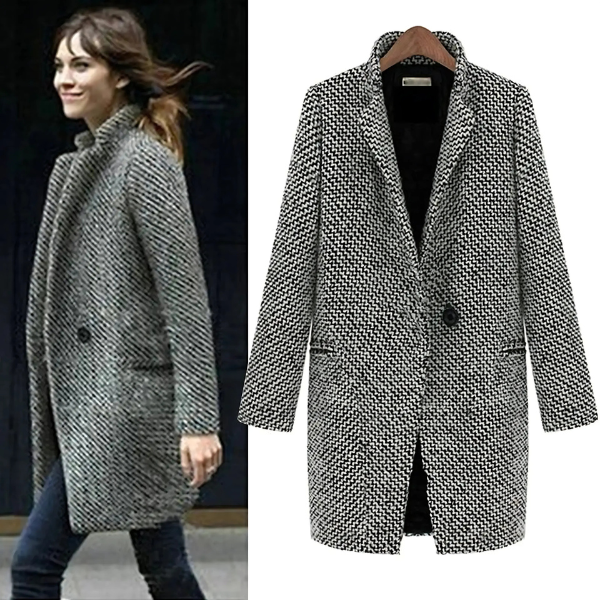 CHELSEA™ | Long Plaid Coat