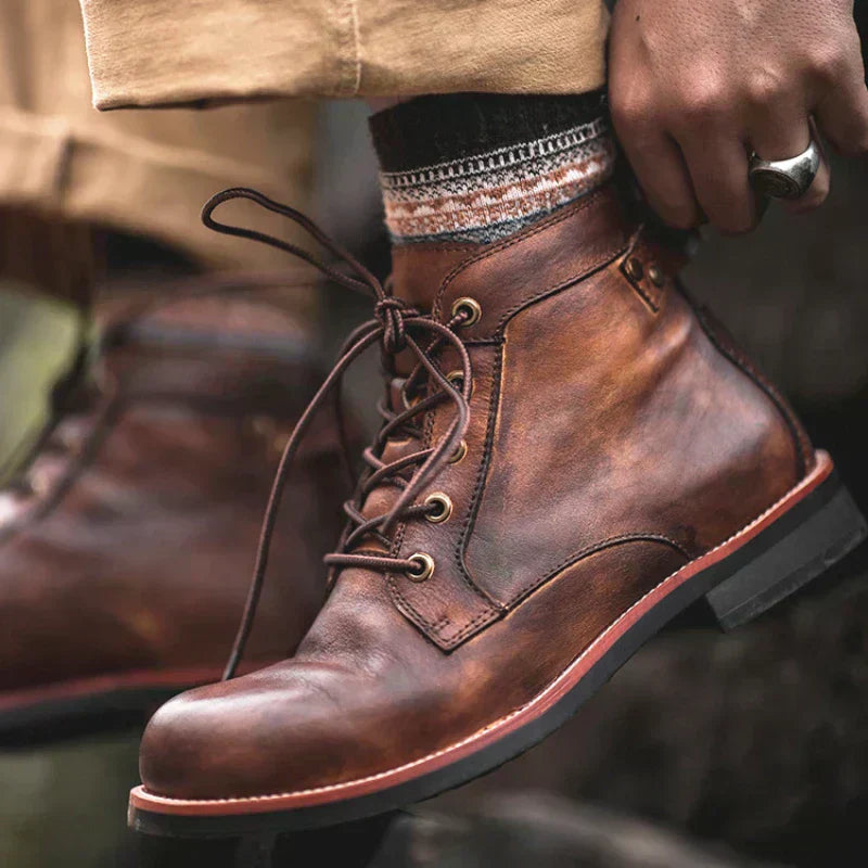 Fanum | Men's Round Toe Retro Boots