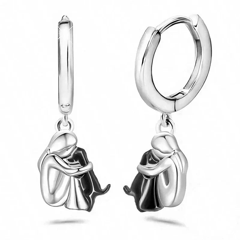 Dog Icon Earrings (Round Closure)