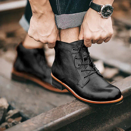 Fanum | Men's Round Toe Retro Boots