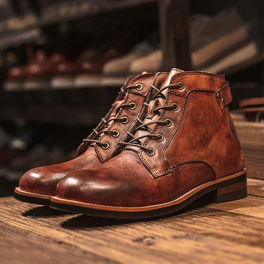 Fanum | Men's Round Toe Retro Boots