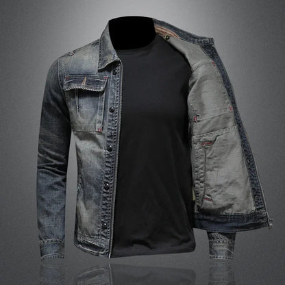 Radeko - Men's Slim Fit Denim Jacket
