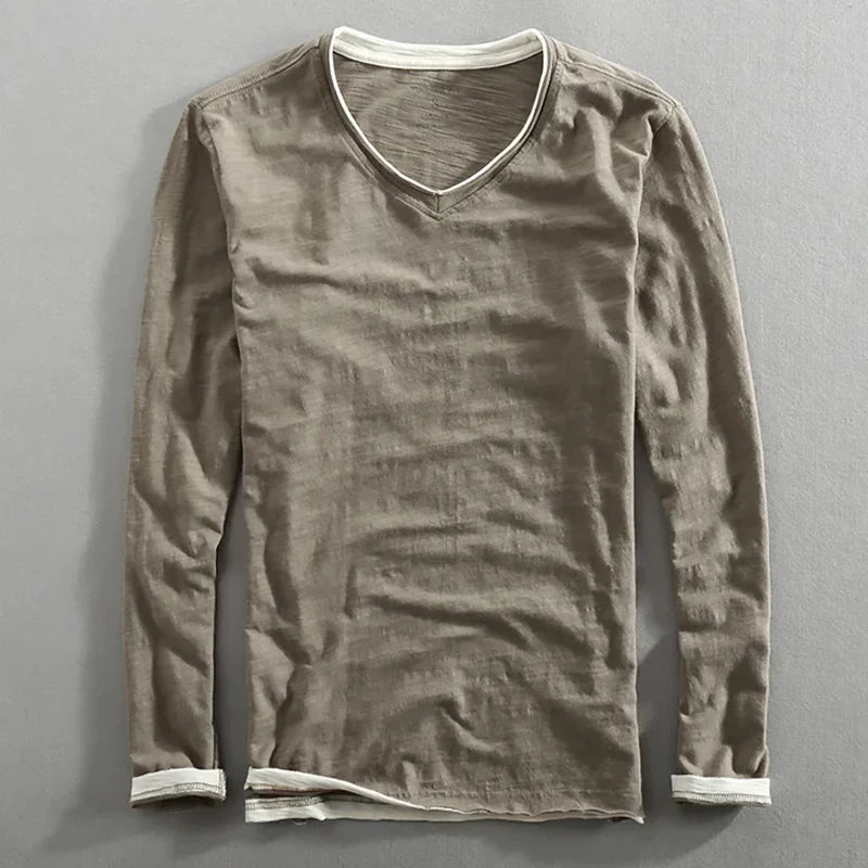 Erolle | Long-sleeved cotton shirt