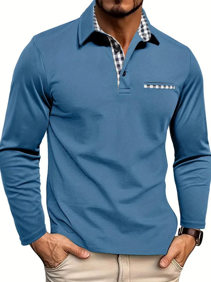 Long-sleeved polo shirt