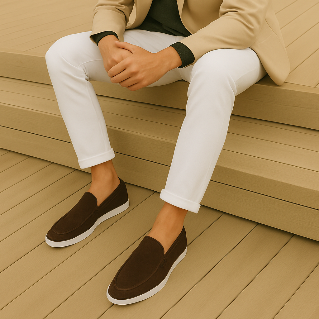 Elegant suede loafers