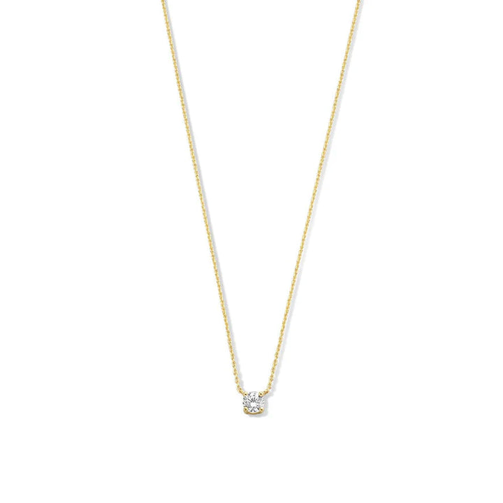Cléa Moissanite Stone Necklace | Gold