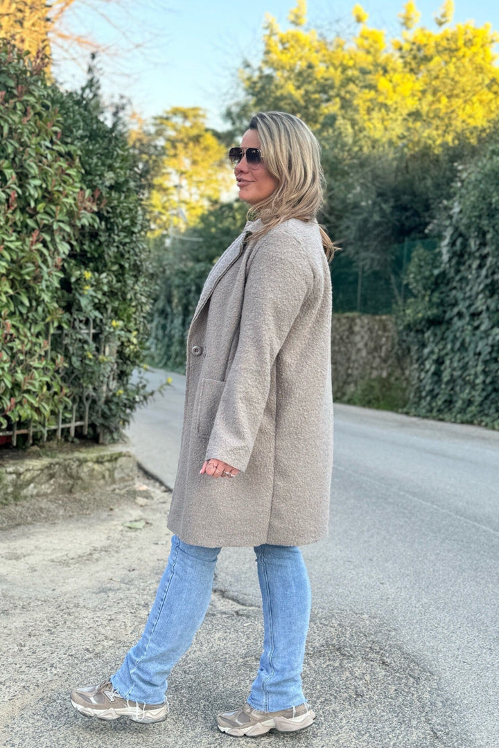 Autumn Teddy Coat - Taupe
