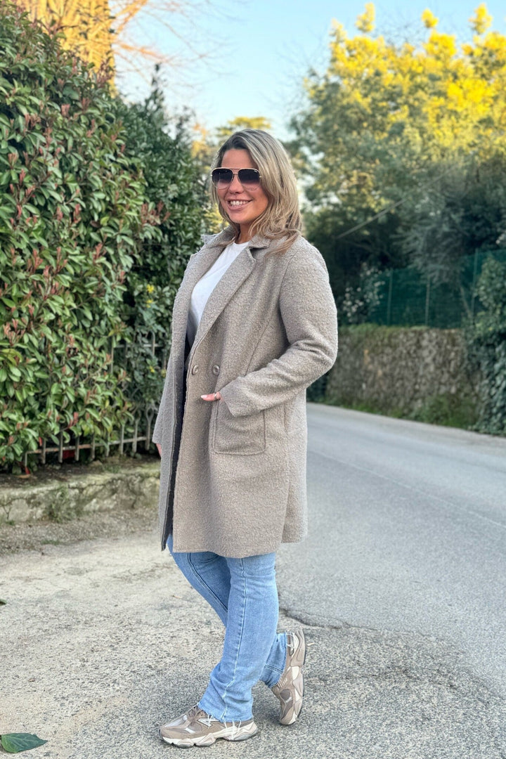 Autumn Teddy Coat - Taupe