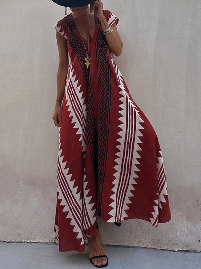 Boho | Sleeveless V-Neck Dress