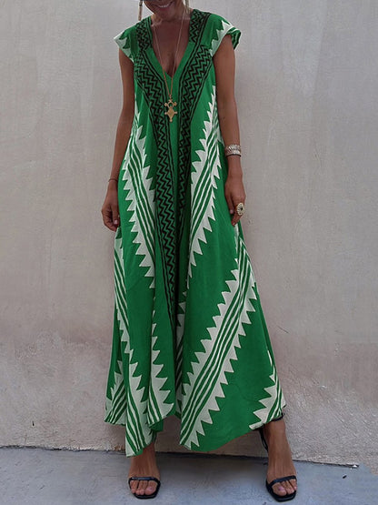 Boho | Sleeveless V-Neck Dress