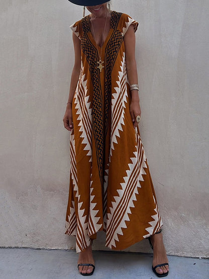 Boho | Sleeveless V-Neck Dress